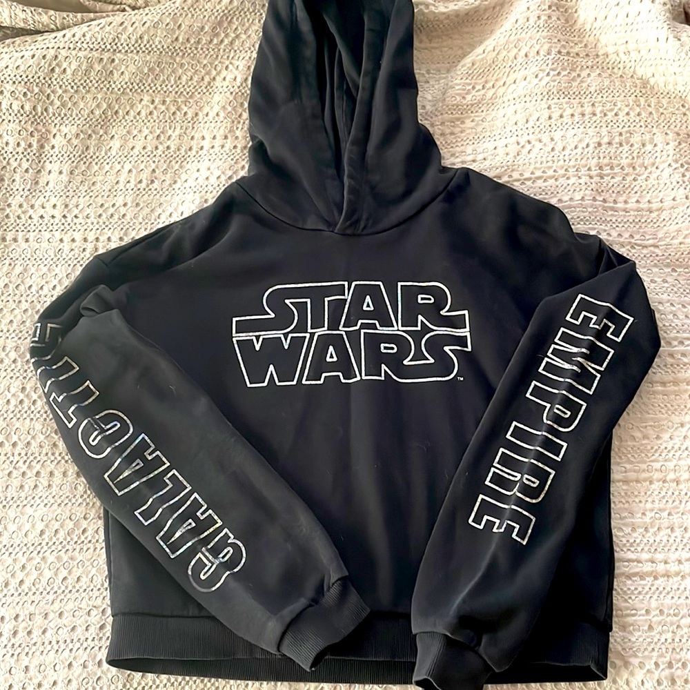 Girls Star Wars pullover crop hoodie